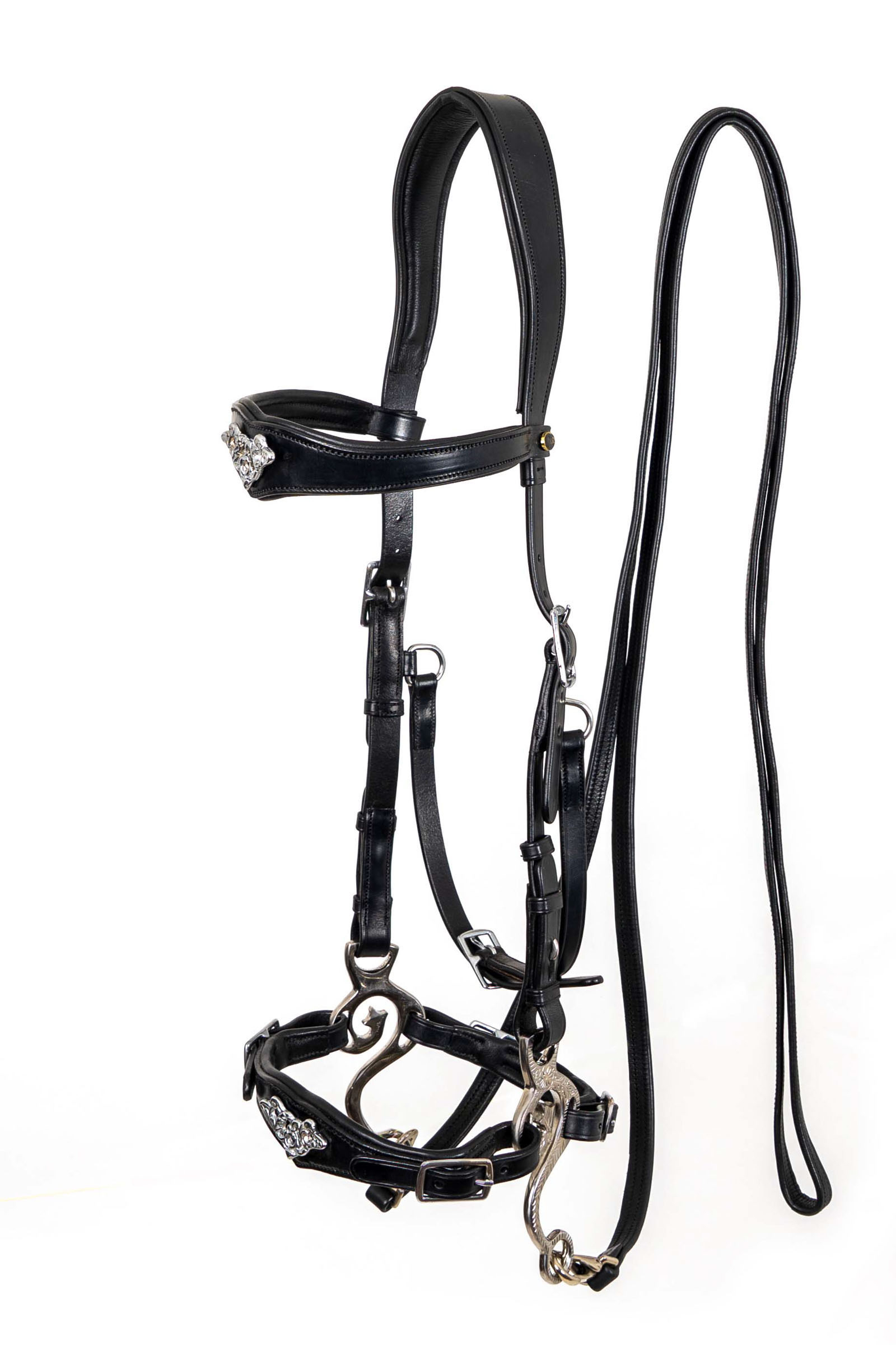 F.R.A. Freedom Riding Articles Imperial Hackamore Bridle With Reins (System 2)