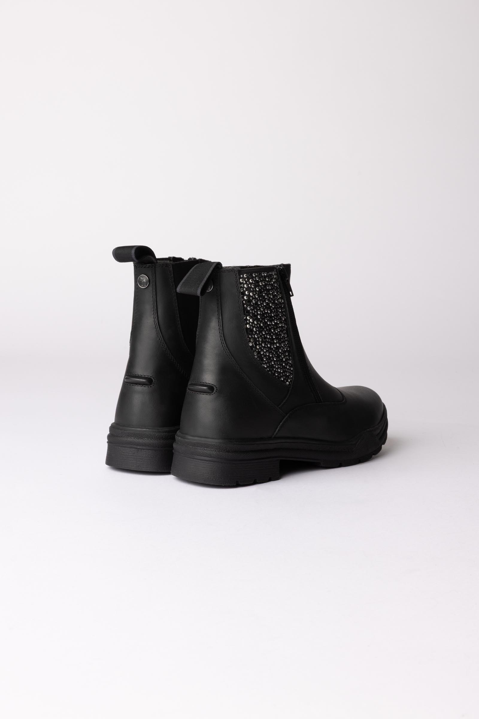 Horze Sporty Vegan Leather Jodhpur Boots With Crystal-Look Details
