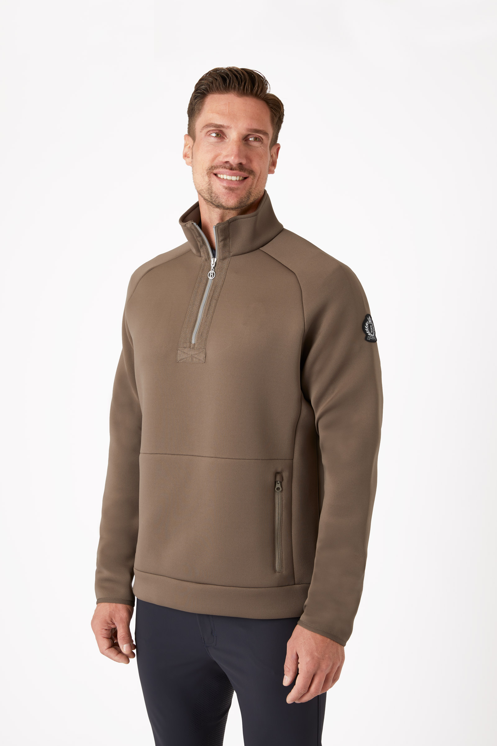 B Vertigo Nicolas Men's Functional Sweatshirt with Zipper Pockets