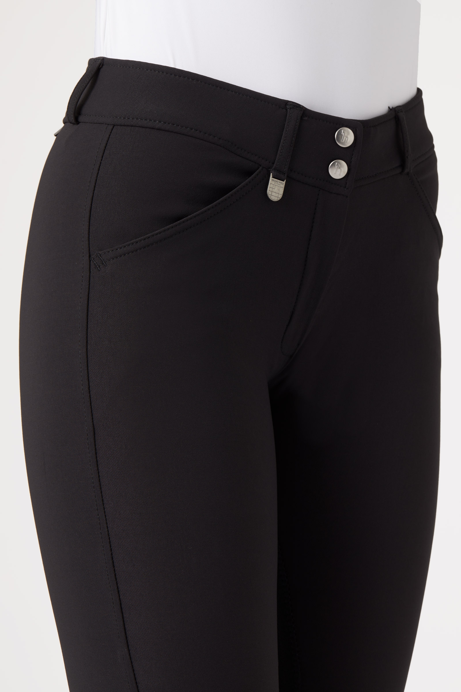 Horze Grand Prix Women's Leather Full Seat Breeches UPF 50+