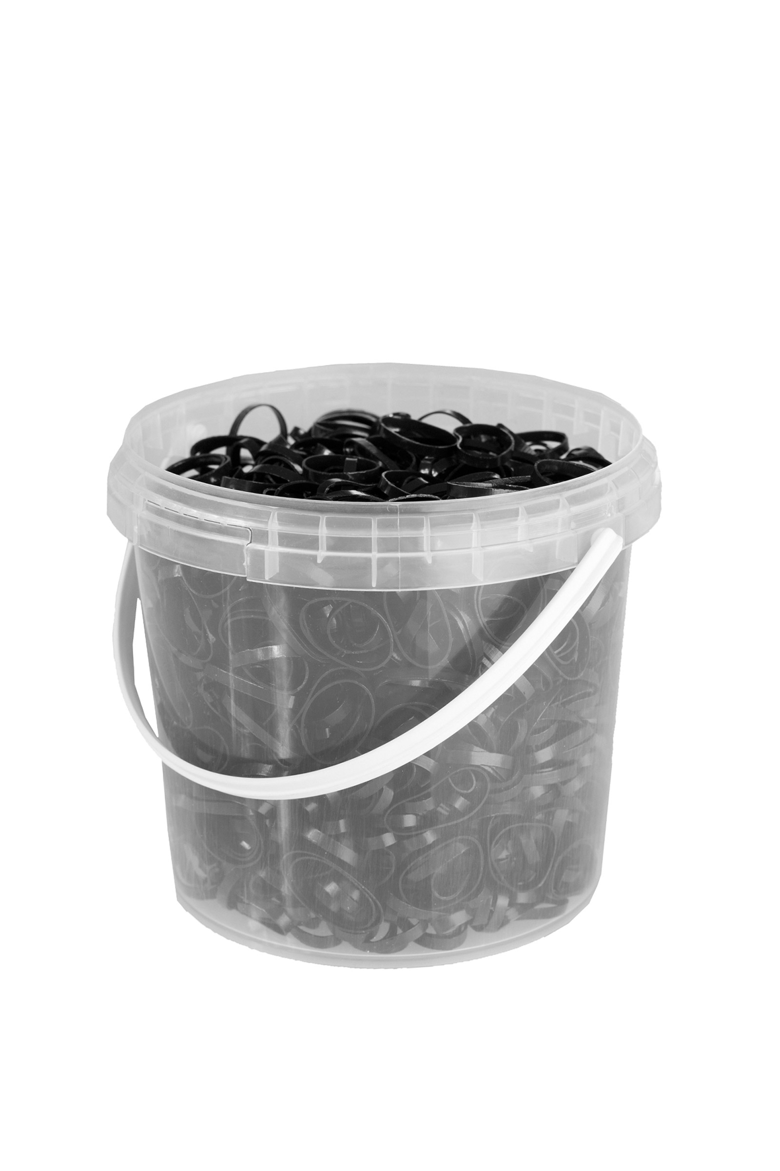 Black Horze Premium Silicone Braiding Bands (1800 pcs.)