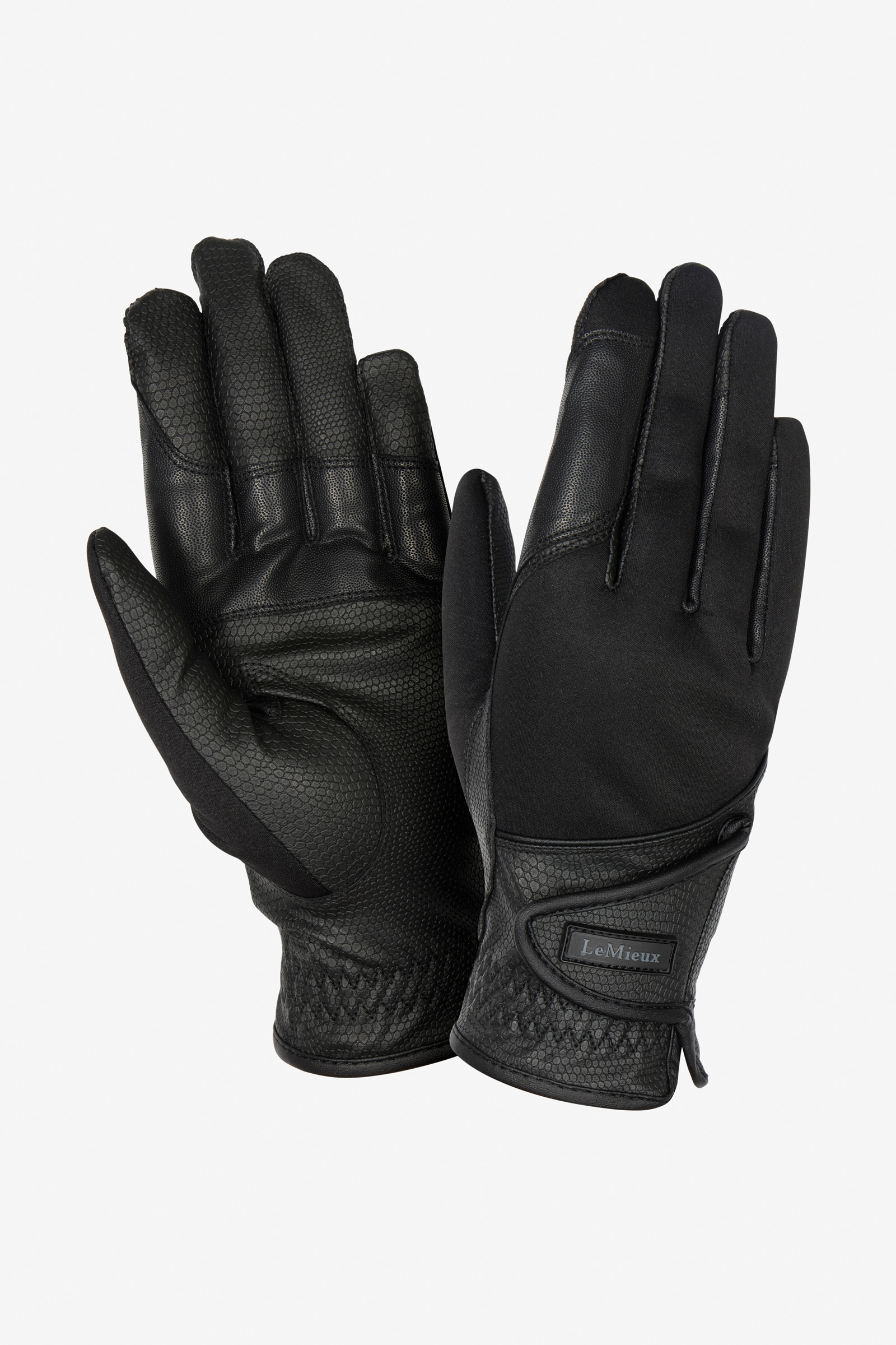Black LeMieux Hybrid Riding Gloves