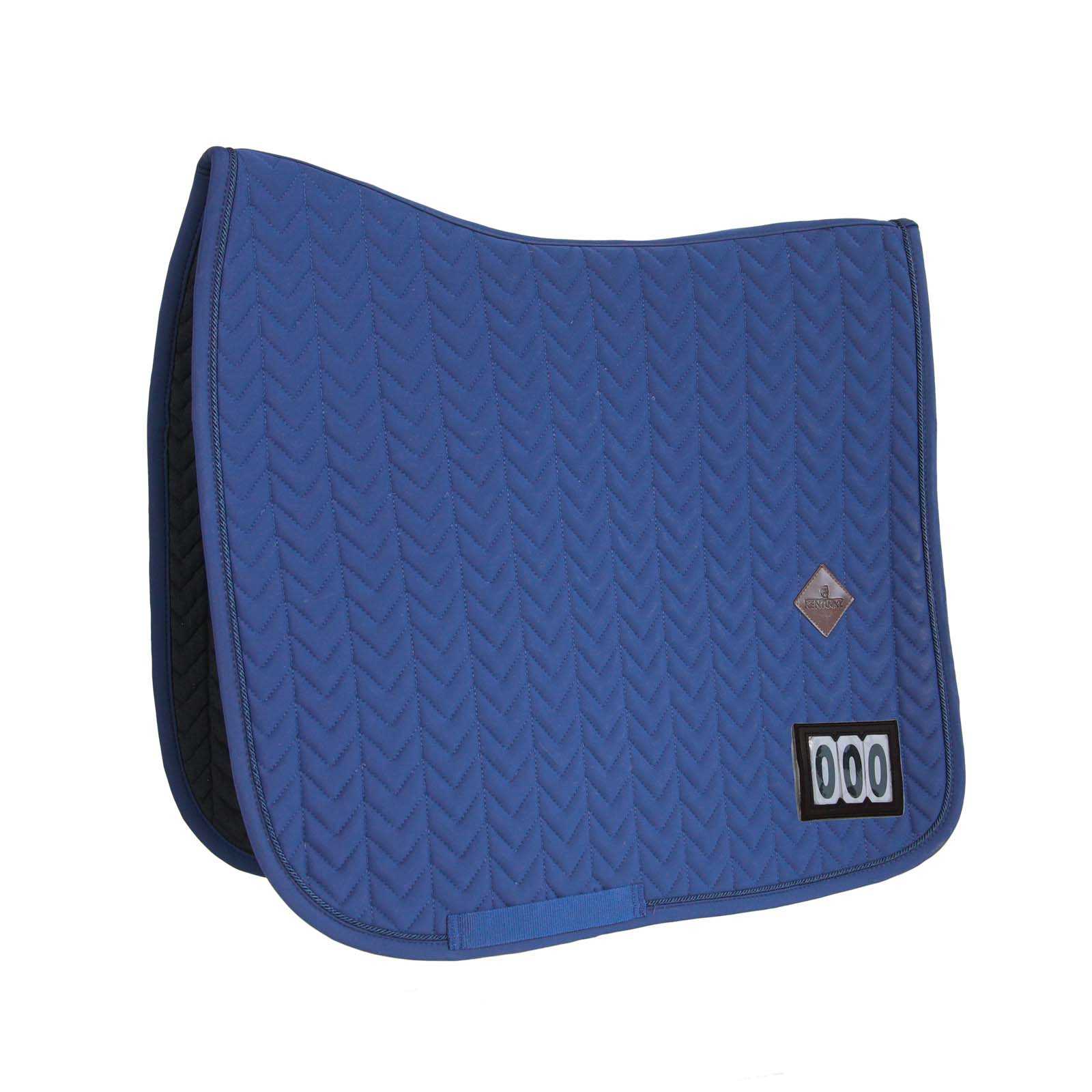 Dark Blue Kentucky Horsewear Fishbone Competition Dressage Saddle Pad
