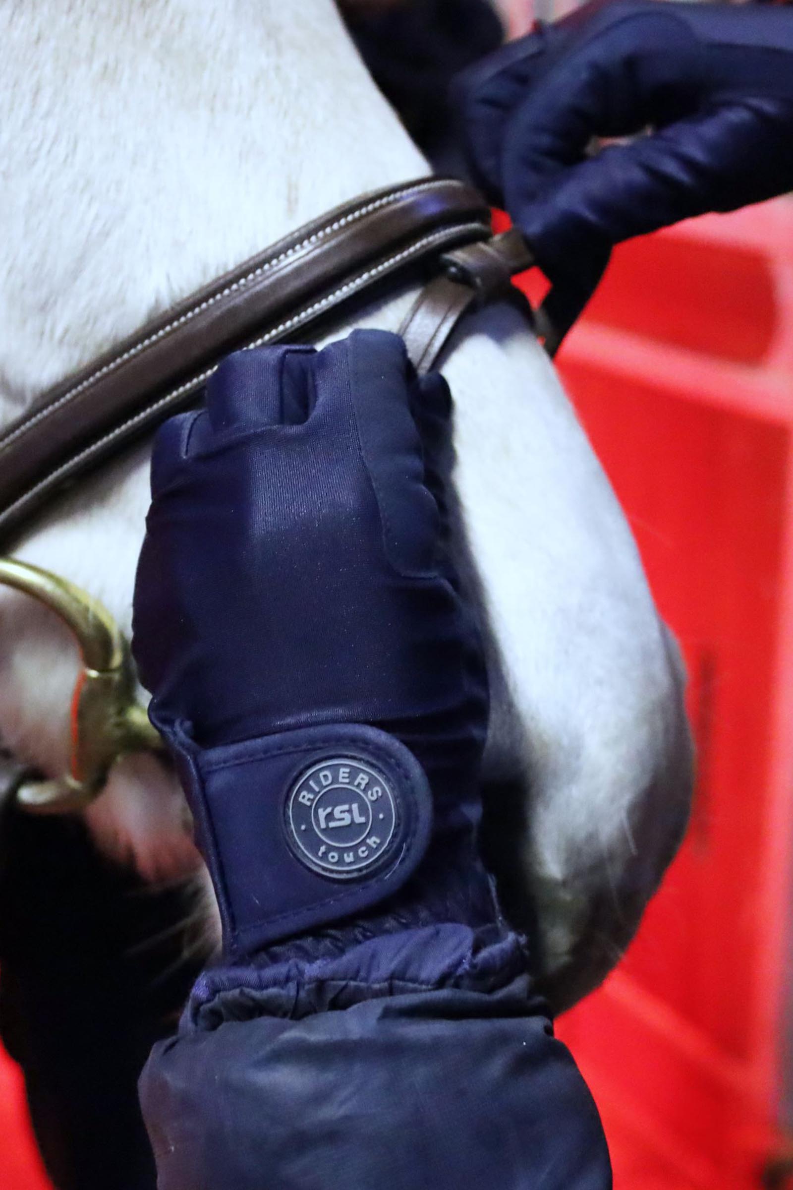 Navy RSL Amalia Children's Riding Gloves