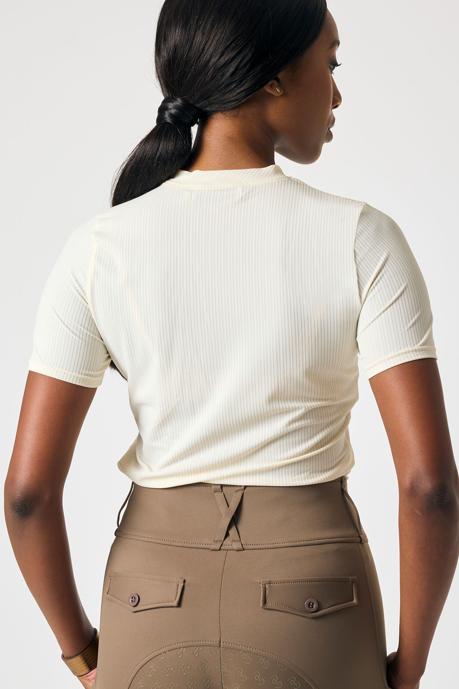 PS of Sweden Courtney S/S Striped Mesh Top