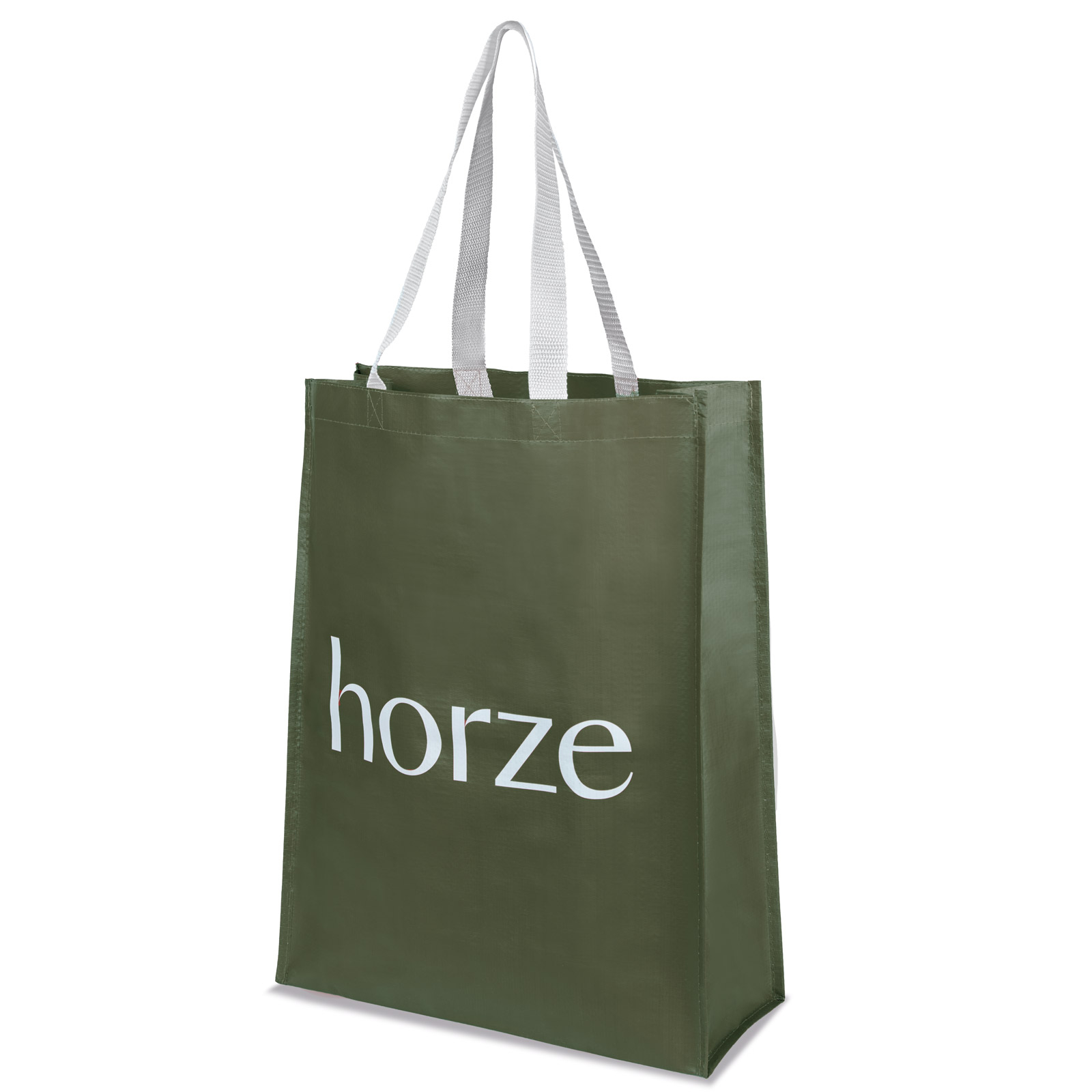 Dark Green Horze Small Shopping Bag