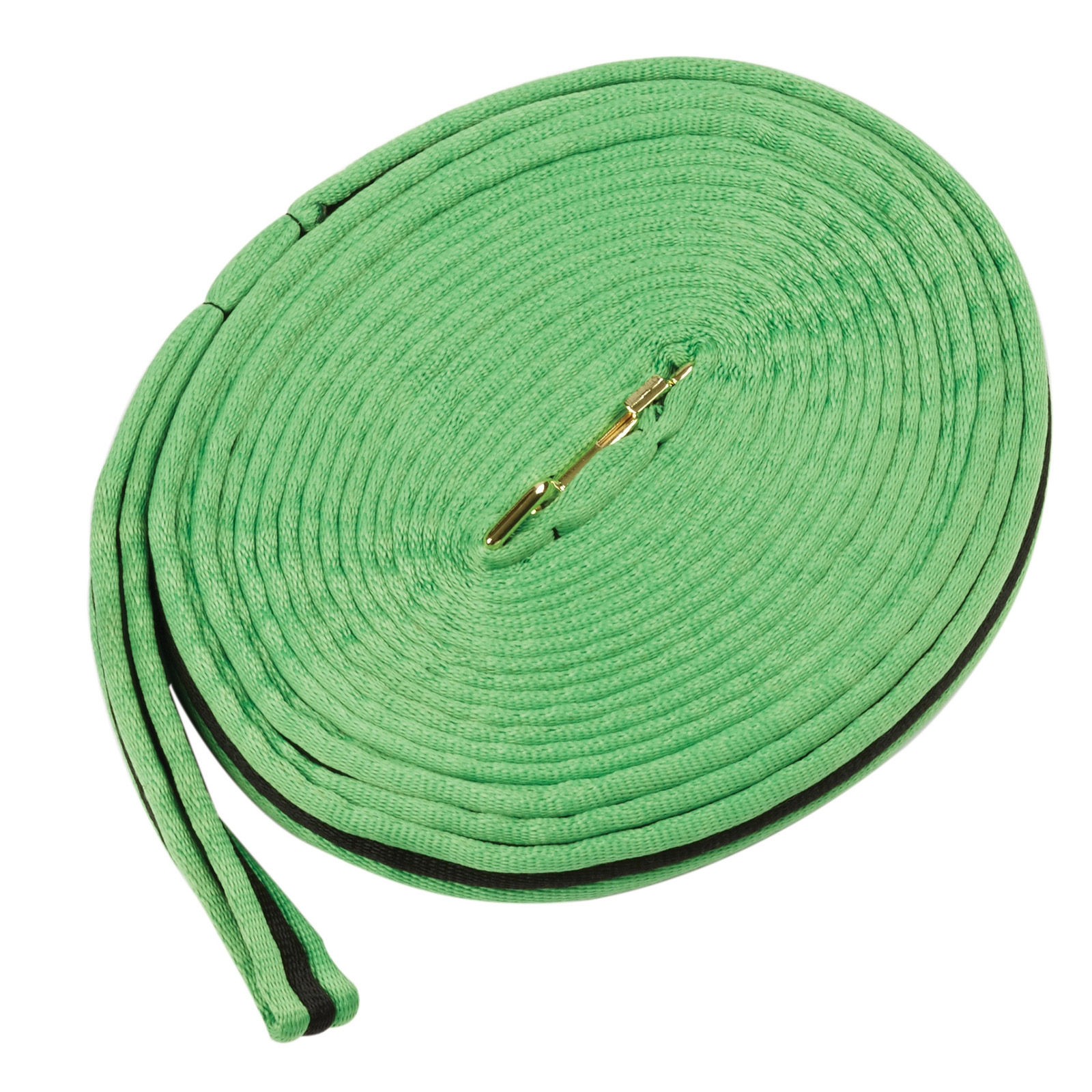 Lime Green/Black Kincade Brights Two Tone Padded Lunging rein 8m