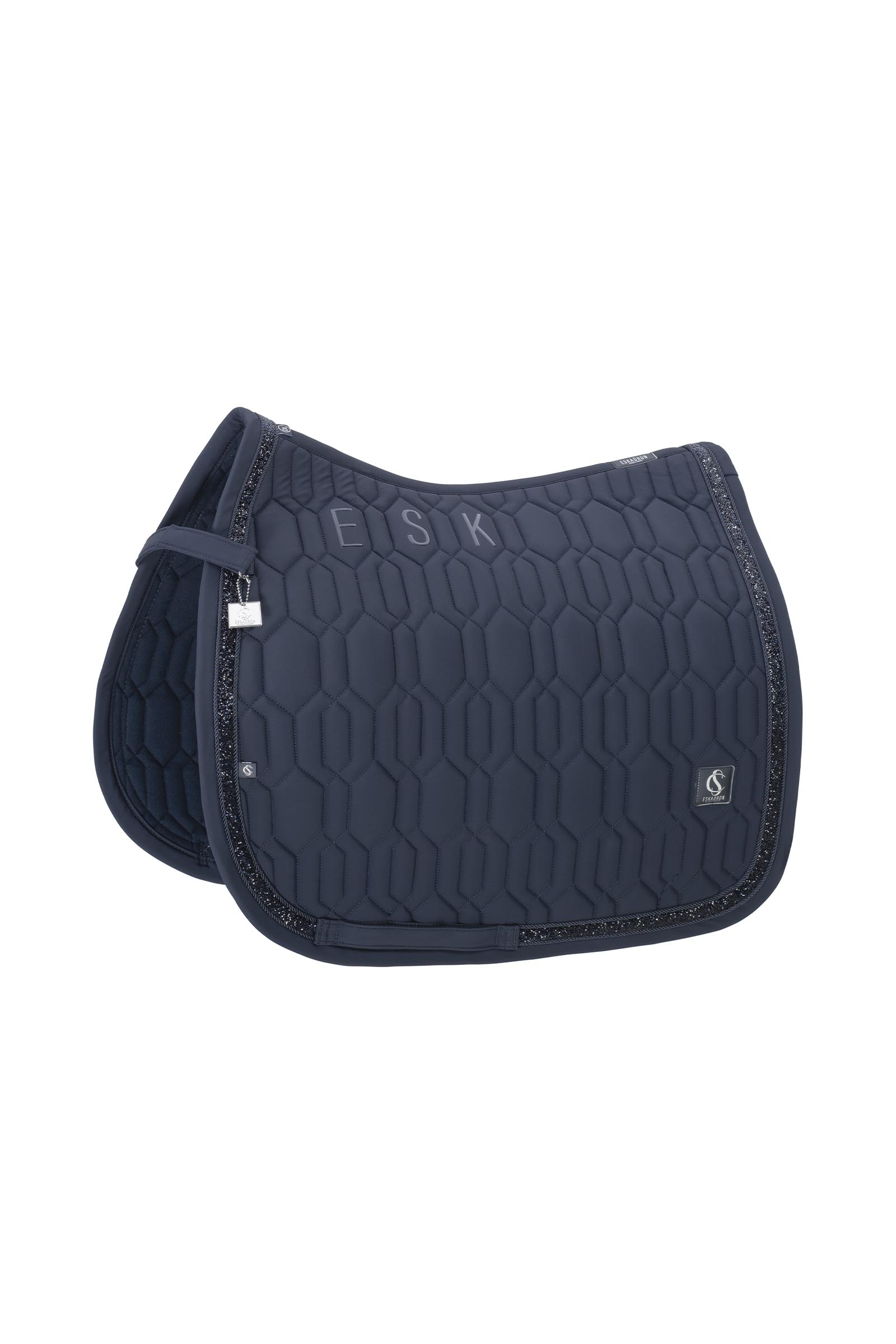 Navy Eskadron Classic Sport SS26 Softshell Jewel Dressage Saddle Pad