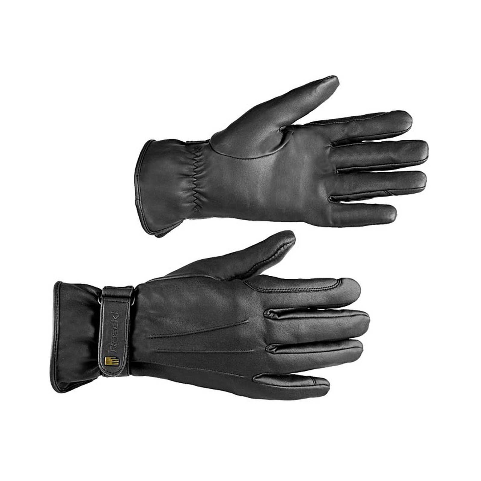 Black Roeckl Weymouth riding gloves