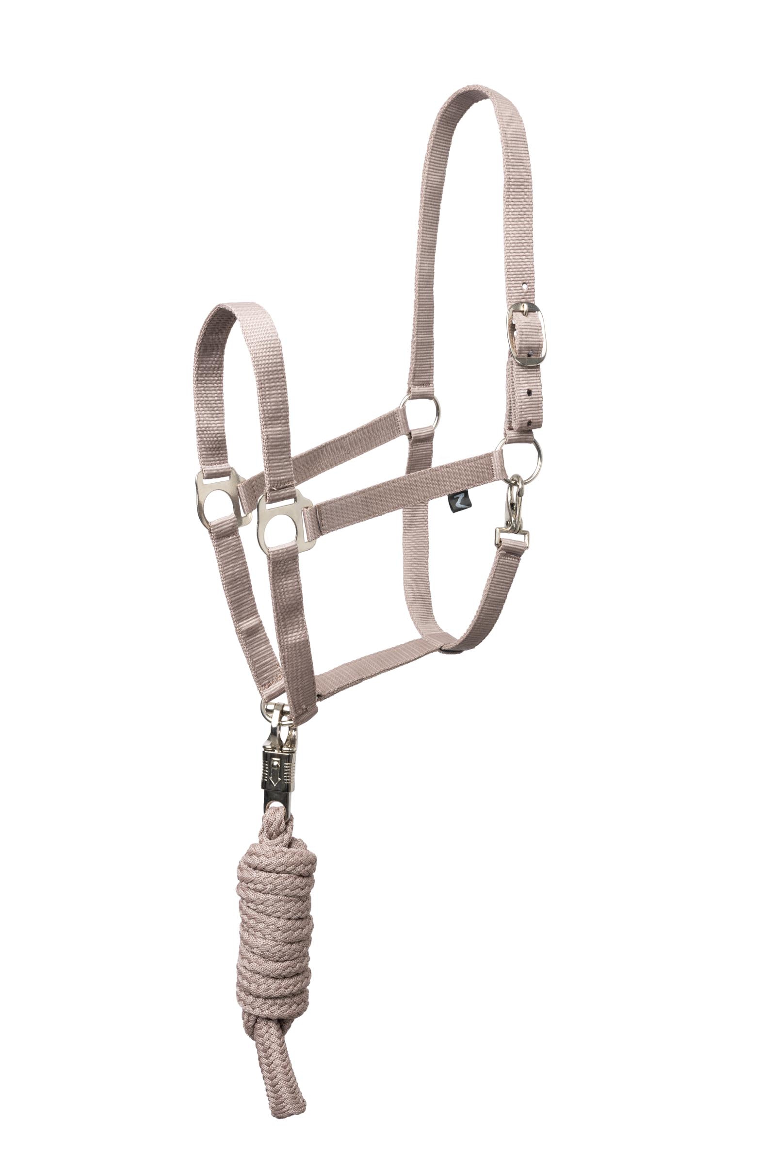 Taupe Horze Basic Halter & Panic Hook Lead