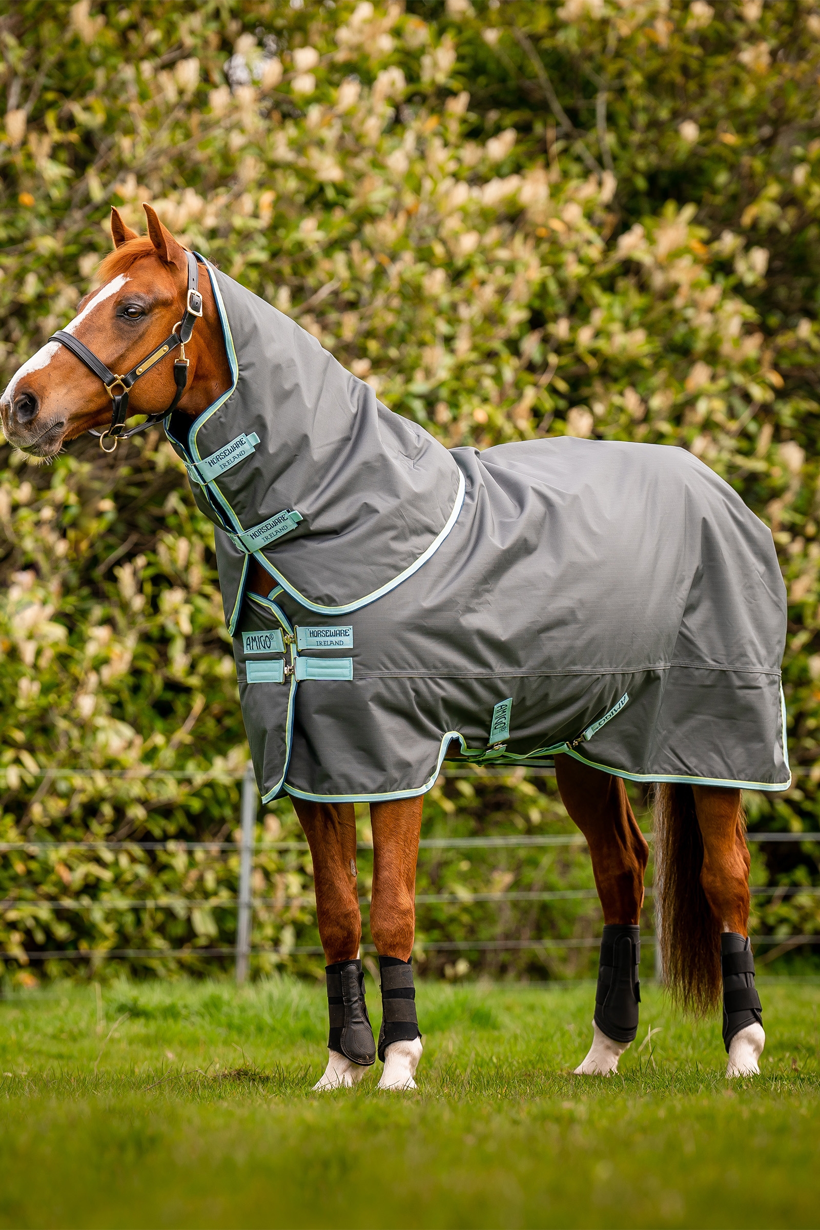 Horseware Amigo Hero Ripstop Plus Turnout Rug With Detachable Neck, 200g