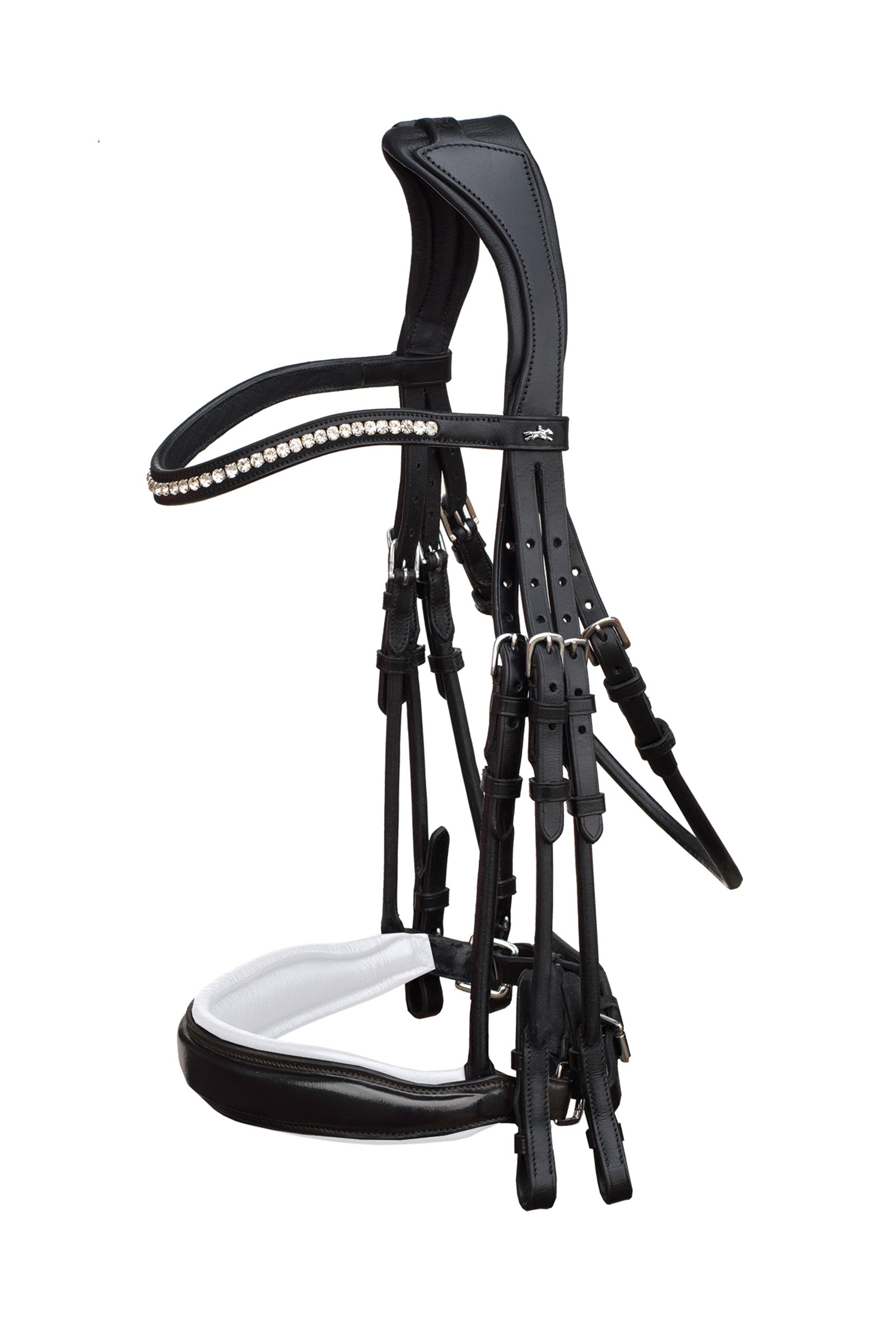 Black/Patent Grey Schockem&ouml;hle Sports Venice Double Bridle