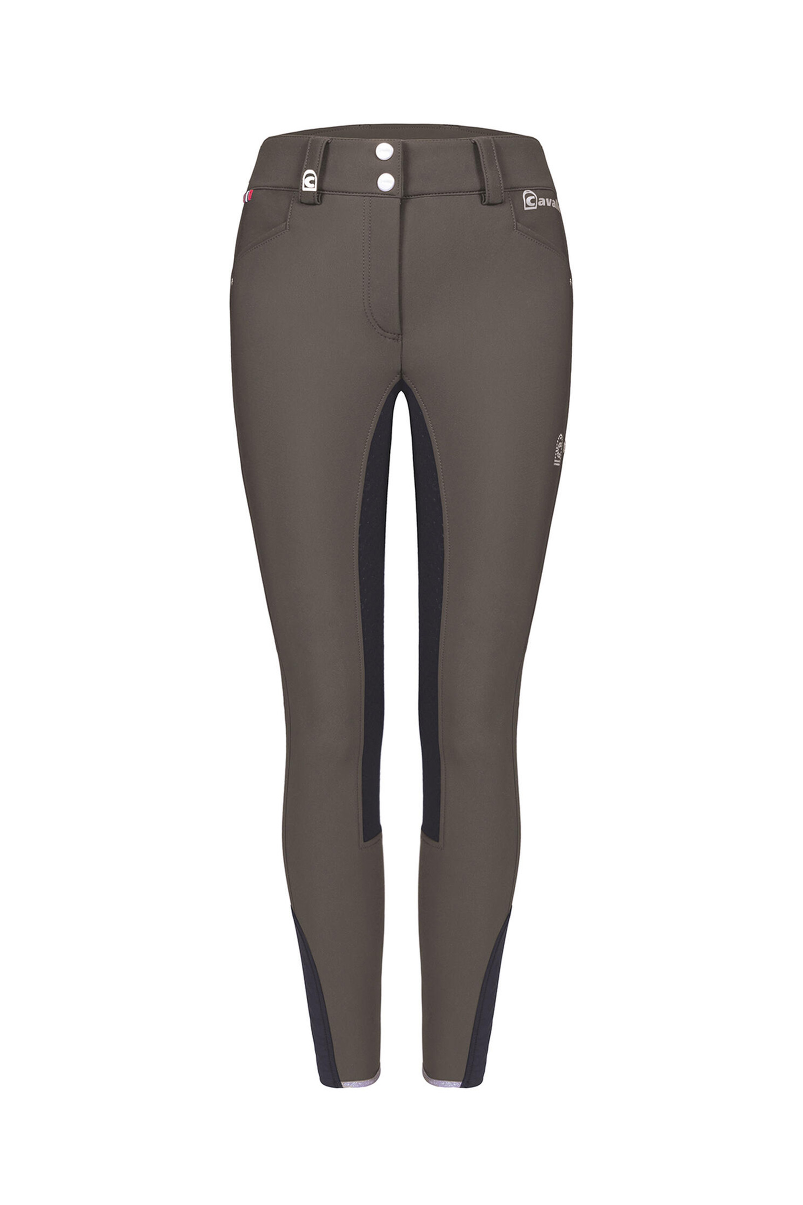 Plaza Taupe/ Graphite Dark Grey Cavallo CavalCassina Grip Women's Full Seat Breeches
