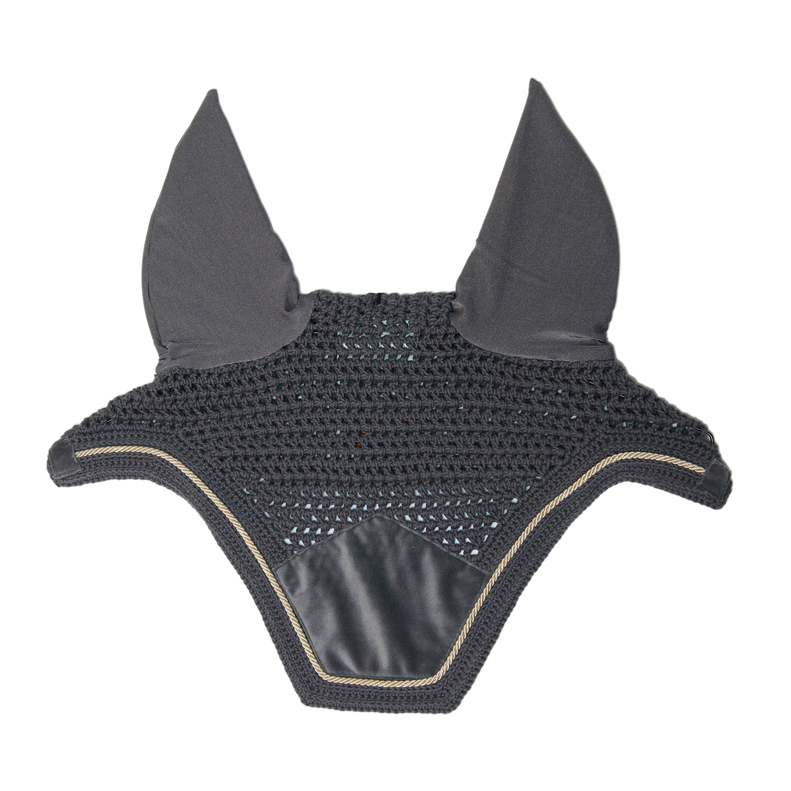 Grey Kentucky Horsewear Wellington Velvet Basic Fly Veil