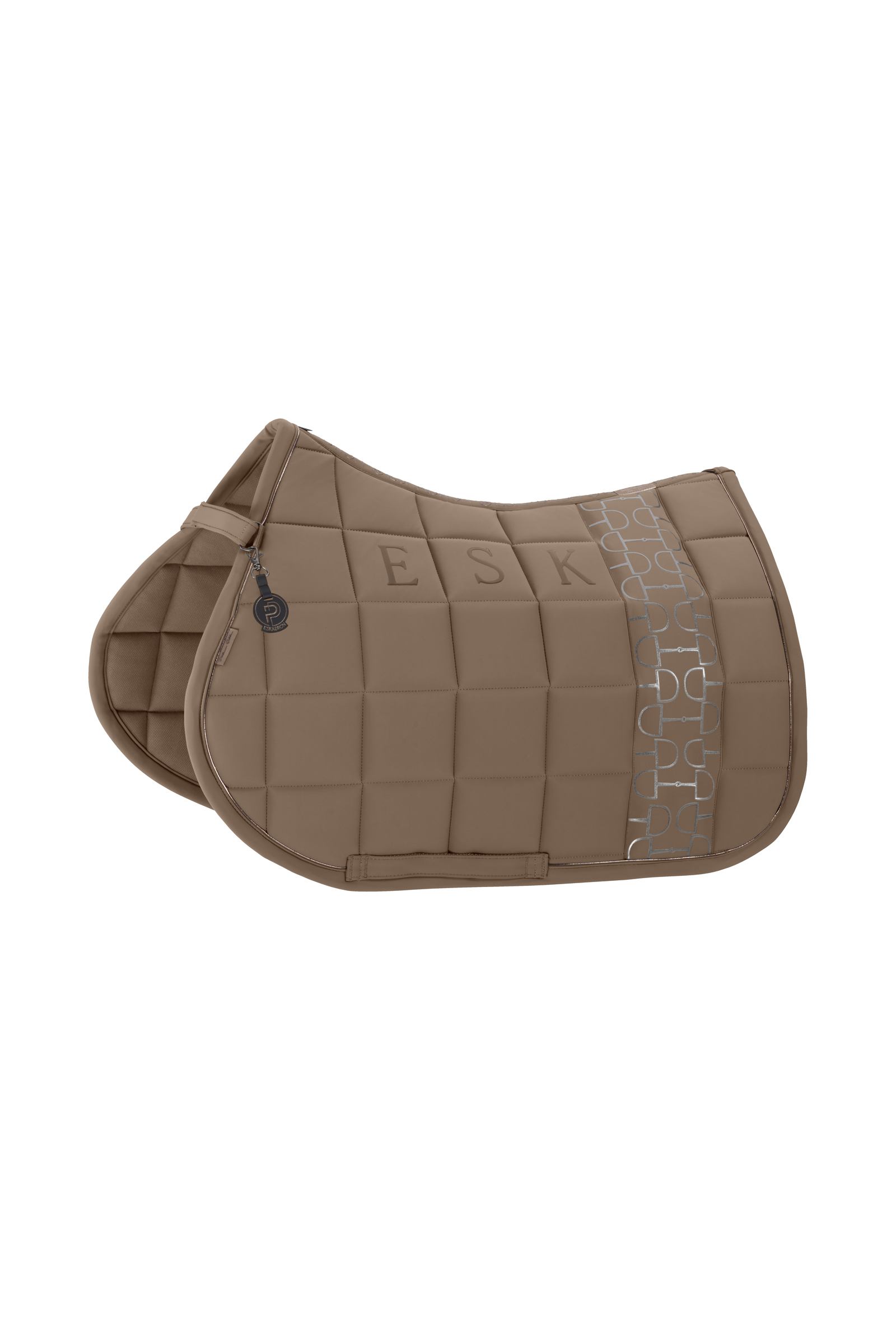 Smoky Taupe Eskadron Platinum 25 Big Square Softshell All Purpose Saddle Pad