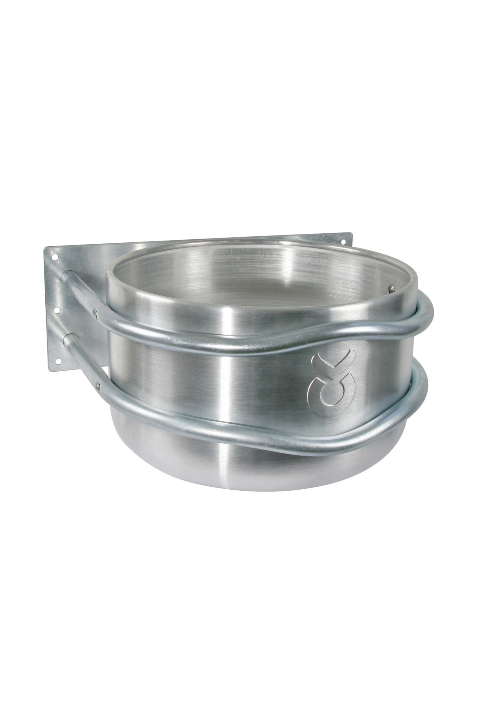 Kerbl Feed trough aluminium, round