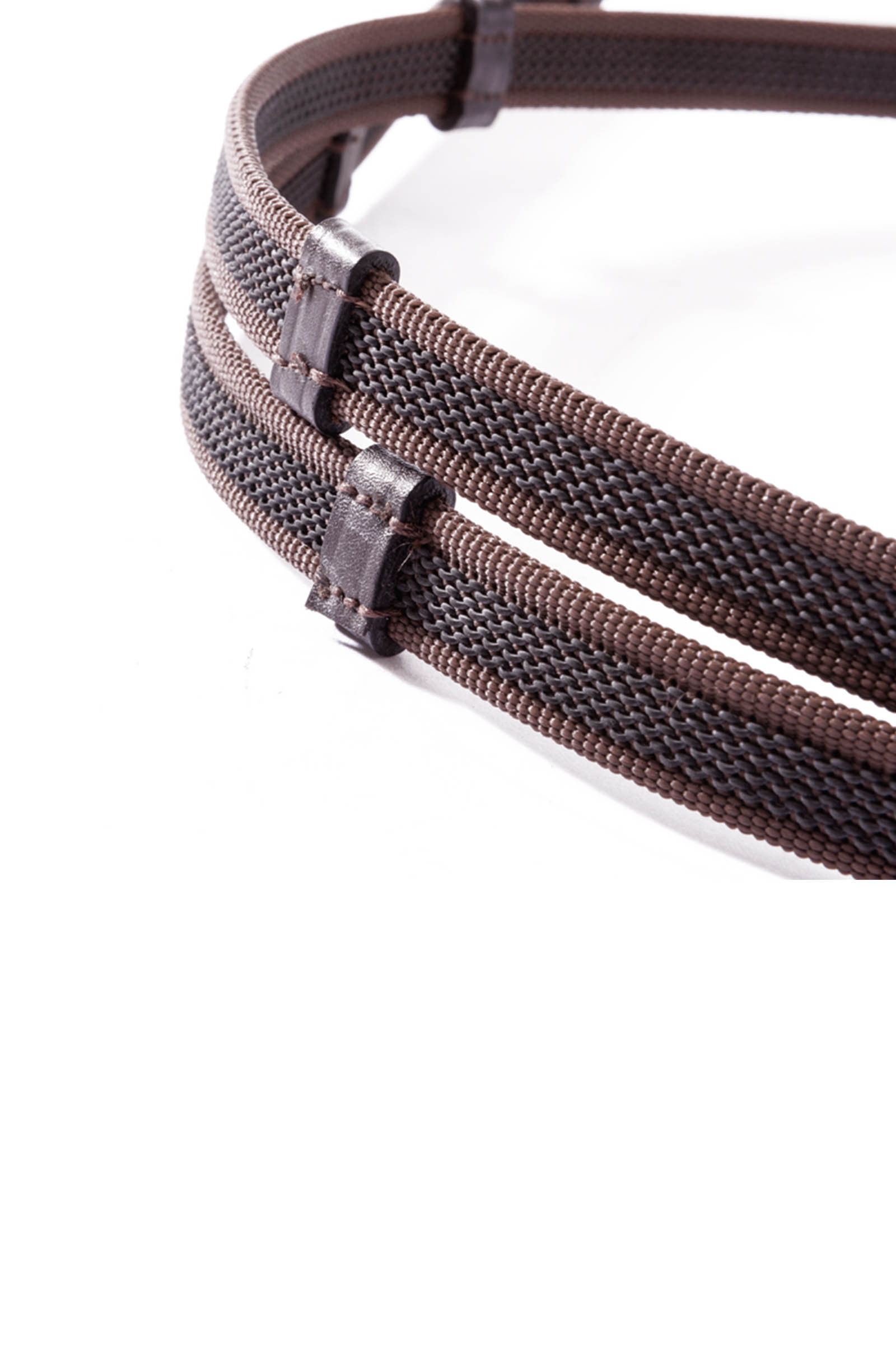 Kavalkade Rubberised reins with ridges, 16mm