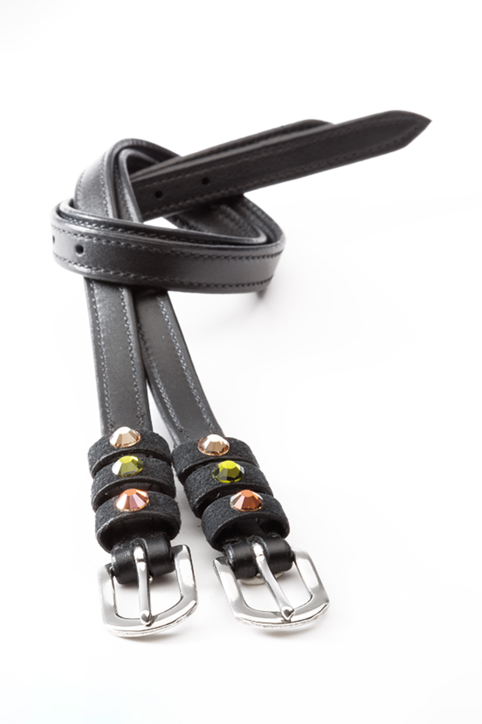 Black/Brown/Orange Kavalkade Seasons Dreams Spur Straps